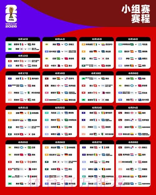 2026世界杯赛程最新最新时间表在哪里看